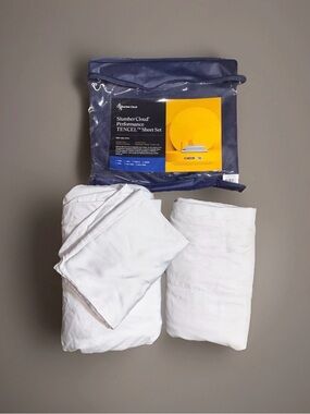 Slumber Cloud Performance Cooling Sheet Set FULL Size Gray Tencel/Viscose